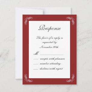 Silver Fairy Tale RSVP (red)