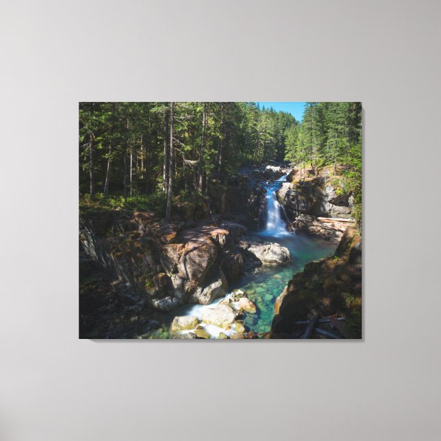 Silver Falls, Mount Rainier National Park Canvas Print (Front)
