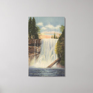 Silver Falls on Silver Creek, Oregon View Canvas Print
