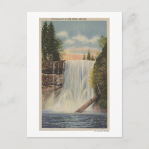 Silver Falls on Silver Creek, Oregon View Postcard