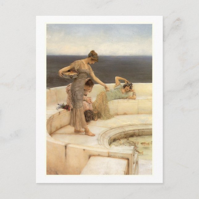 Silver Favourites by Sir Lawrence Alma-Tadema Postcard (Front)