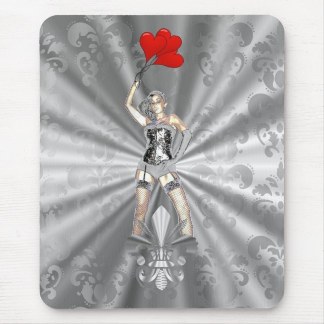 Silver female mouse pad (Front)