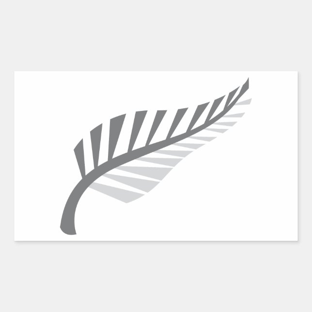 Silver Fern Awesome New Zealand image Sticker (Front)