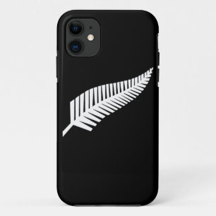 Silver Fern Flag of New Zealand iPhone 11 Case