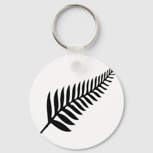 Silver Fern of New Zealand Keychain