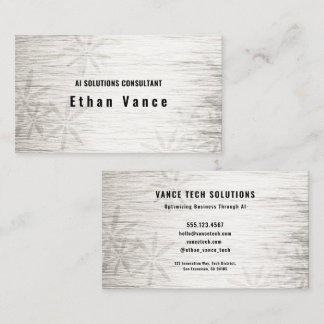 Silver Flora Executive Business Card