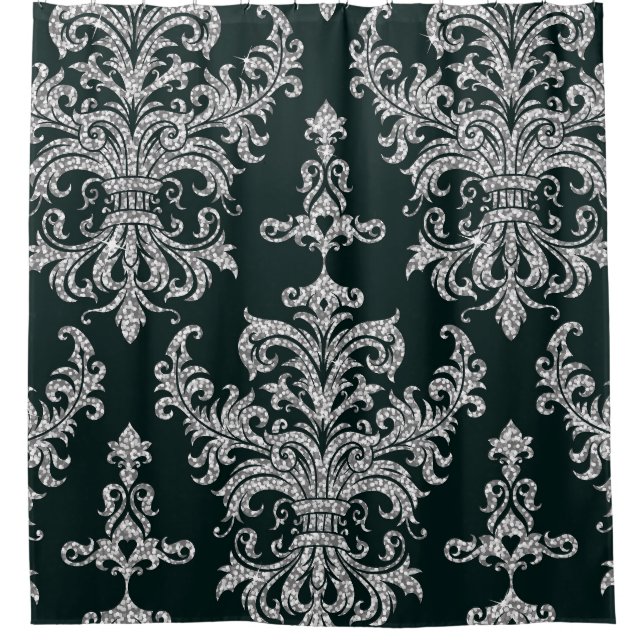 Silver Floral: Elegant Wallpaper. (Front)