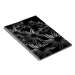 Silver Flowers Notebook