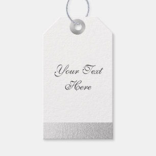 Silver Foil Gift Tags