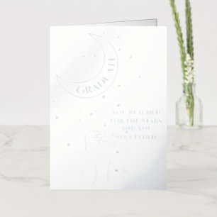 Silver Foil Graduation   Greeting Card