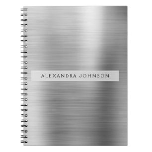 Silver Foil Professional Girly Notebook