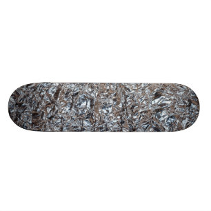 silver foil skateboard