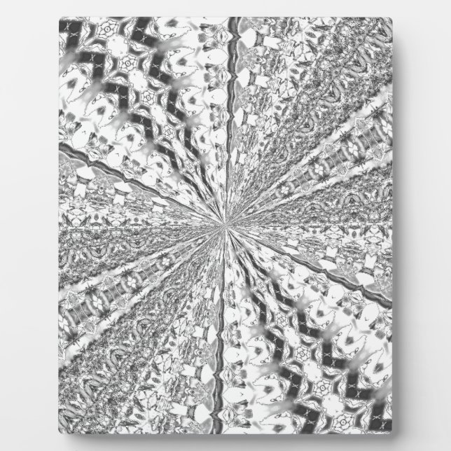 Silver Foil Swirl Plaque (Front)