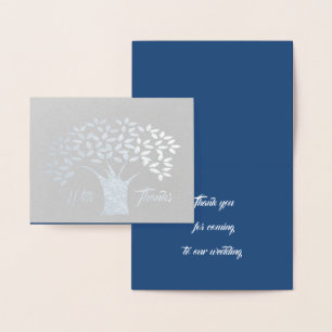 Silver Foil Thank You Notes Foil Card