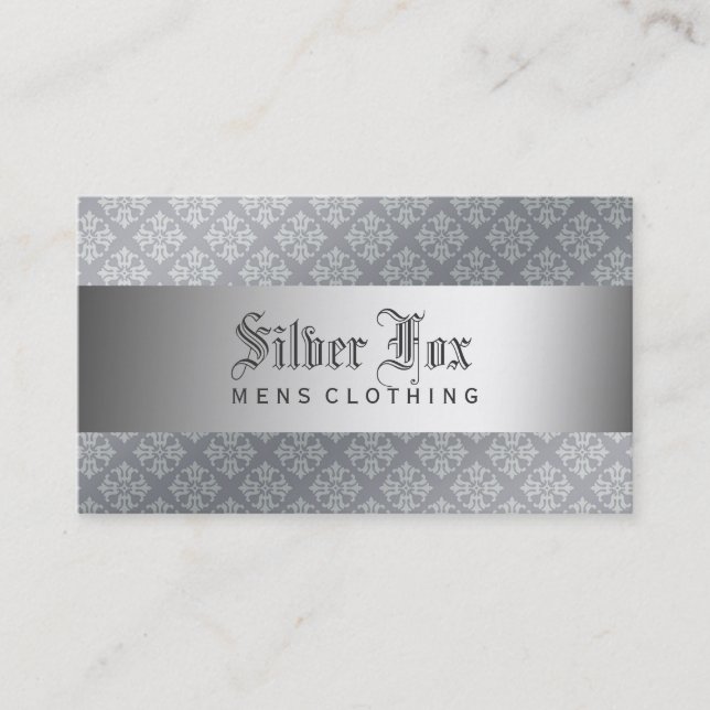 Silver Fox Business Card (Front)