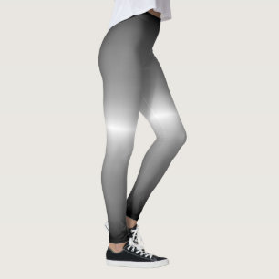 silver Fox Coat Grey Ombre Pastel Leggings