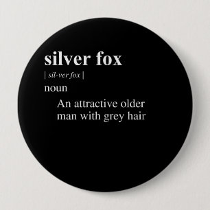 SILVER FOX DEFINITION 4 INCH ROUND BUTTON