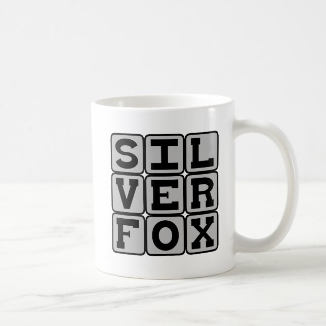 Silver Fox, Elderly Lothario Coffee Mug (Right)