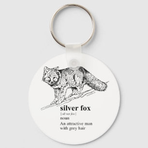 SILVER FOX KEYCHAIN
