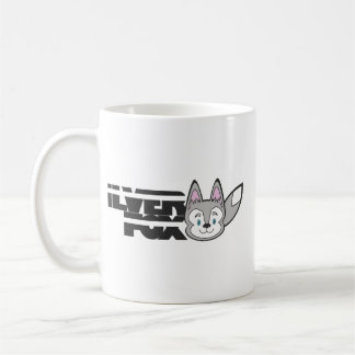 Silver fox logo coffee mug