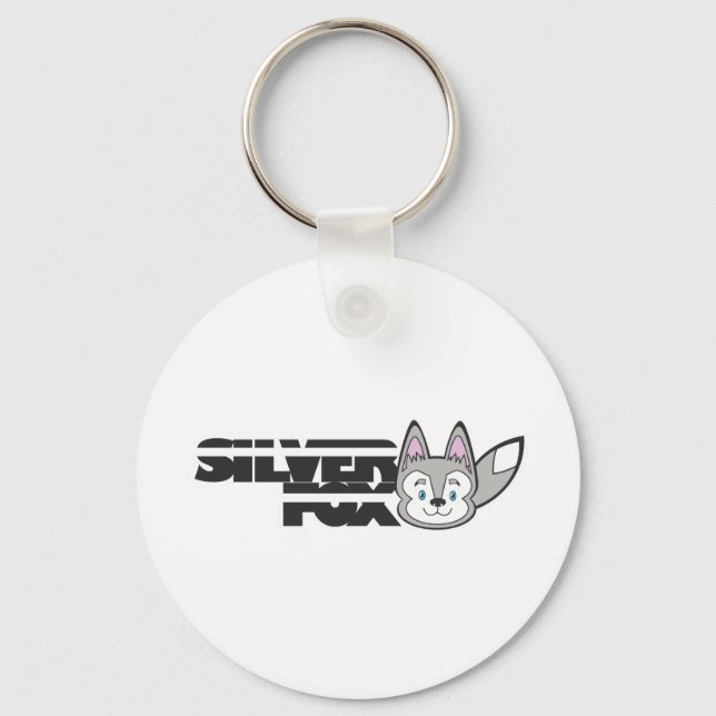 Silver fox logo keychain (Front)