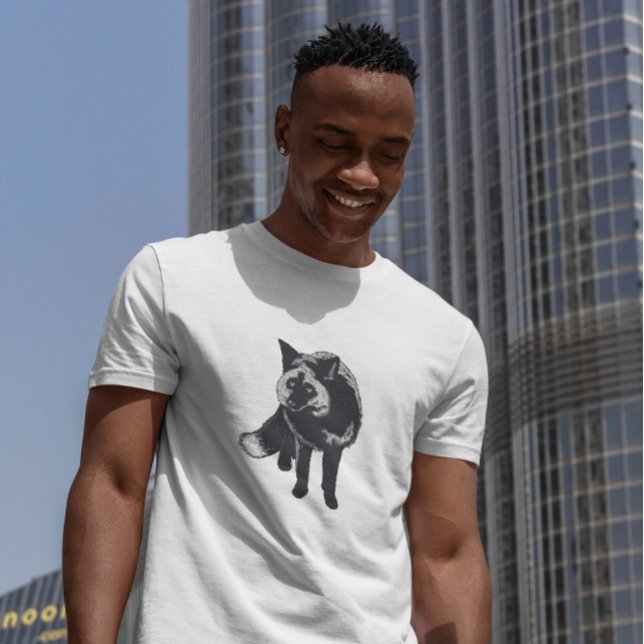 Silver Fox Realistic T-Shirt (Creator Uploaded)