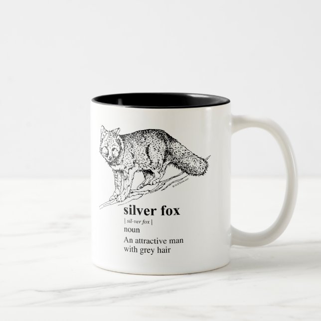 SILVER FOX Two-Tone COFFEE MUG (Right)