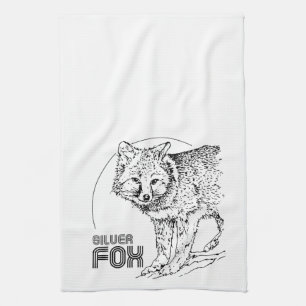SILVER FOX VINTAGE KITCHEN TOWEL