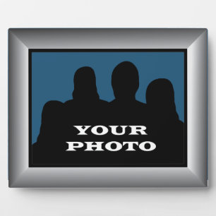 Silver Frame Your Photo 8 x 10 Horizontal Plaque 2
