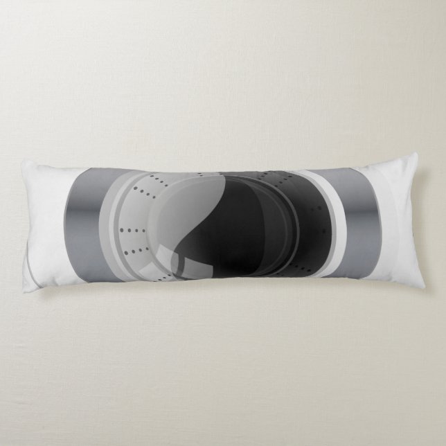 silver framed washing machine animated body pillow (Back)