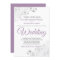 Silver Frills Simple Purple Grey & White Wedding