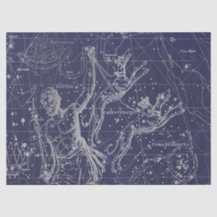 Silver Galaxy Star Map Series Design 8 Tissue Paper