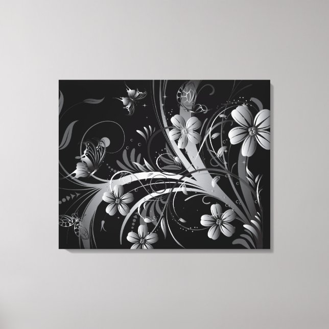 Silver Garden Canvas Print (Front)