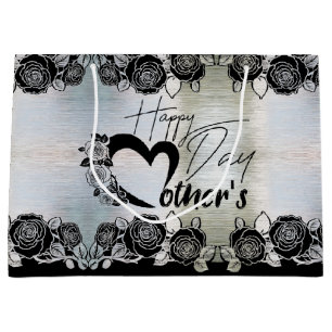 Silver Gift Bag for Mother's Day