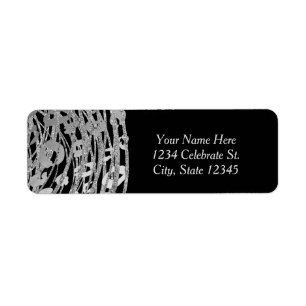 Silver Glam Cheetah Print Exotic Party Invitation