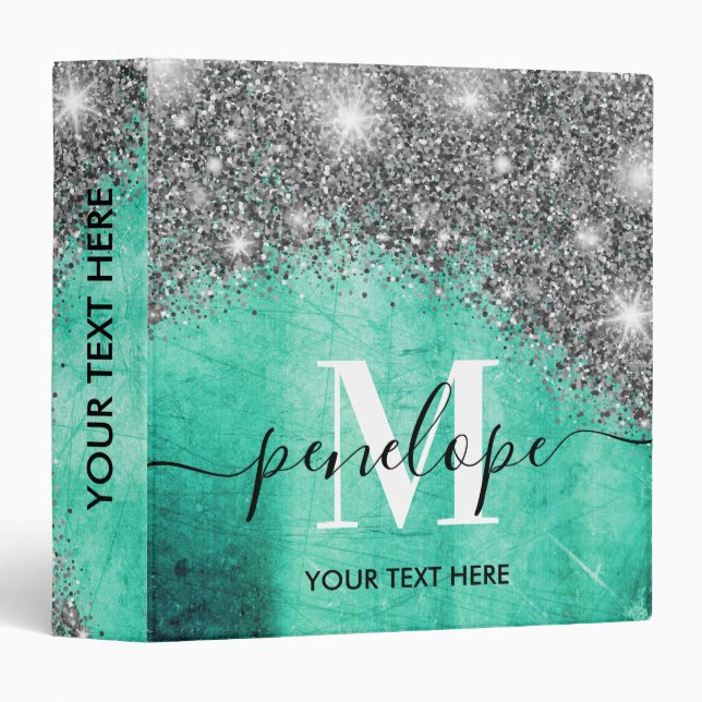 Silver Glitter and Metal Binder (Front/Spine)