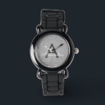 Silver Glitter and Sparkle Monogram Luxury Watch<br><div class="desc">Silver Faux Glitter and Sparkle Elegant Monogram Watch. This Watch can be customized to include your initial and first name. The Glitter Watch makes a great Bridal Shower,  Birthday Party or Bachelorette Party gift for that special person who loves pink.</div>