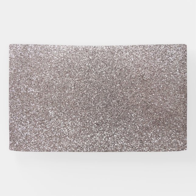Silver glitter banner (Horizontal)