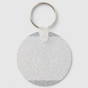 Silver glitter blank template keychain