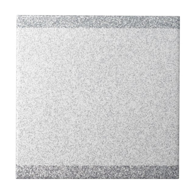 Silver glitter blank template tile (Front)