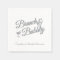 Silver Glitter, Bridal Shower Decorative Napkins