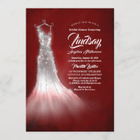 Silver Glitter Dress Burgundy Red Bridal shower