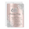 Silver Glitter Drips Rose Gold 65th Birthday 