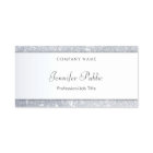 Silver Glitter Elegant Handwritten Name Script