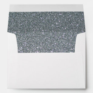 Silver Glitter Envelope