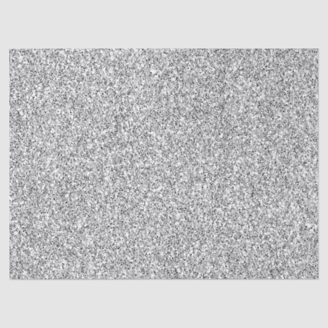 Silver Glitter Glitz        Tissue Paper (Front)
