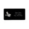 Silver Glitter High Heel Shoe Address Labels