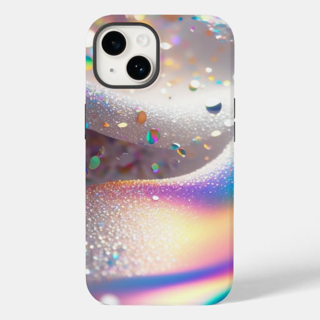 Silver Glitter iPhone/iPad Mate Tough Case (Back)