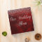 Silver Glitter on Red Wedding Photo Album
