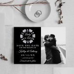 Silver Glitter Poker Chip Casino Wedding Photo Save The Date<br><div class="desc">Celebrate in style with these modern and very trendy wedding save the date cards. This design is easy to personalize with your own special photo & wording and your guests will be thrilled when they receive these fabulous cards. Matching can be found in the collection.</div>